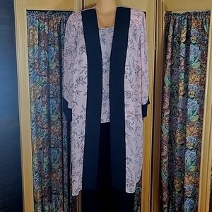 Women's Dana Kay Pink & Black Size 18W Tank Top with Jacket